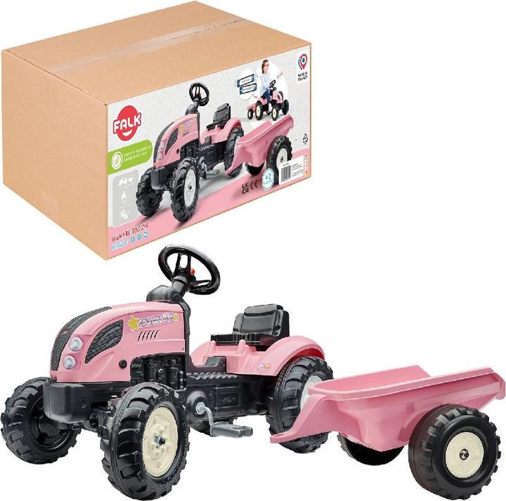 Immagine prodotto Falk Toys Trattore M per bambini con rimorchio