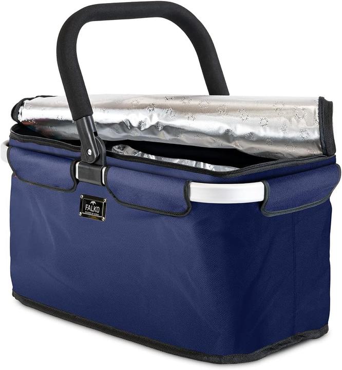 Immagine prodotto Falko Cestino per la spesa Thermo 25l (L x L x A) 480 x 280 x 270mm Blu scuro 14367