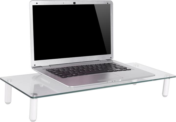 Produktbild equip Monitortischerhöhung bis 20kg Glastisch weiss