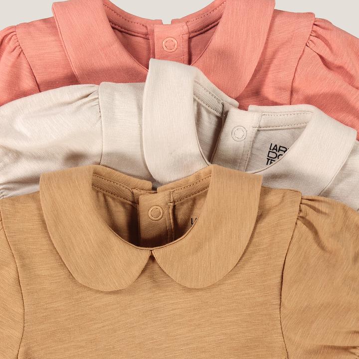 Immagine prodotto La Redoute Collections Confezione da 3 body a maniche corte con colletto a sbuffo (96)