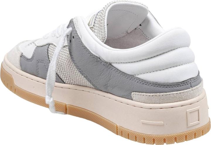 Produktbild D.a.t.e. D.a.t.e torneo collar net leather sneakers white and grey (44)