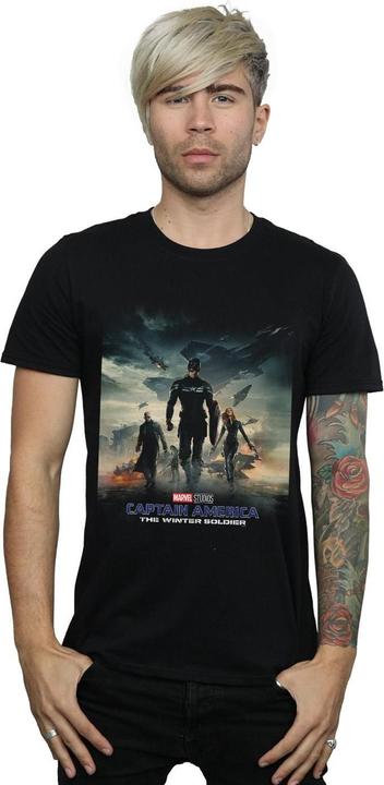 Image du produit Marvel - T-shirt CAPTAIN AMERICA THE WINTER SOLDIER POSTER - Homme (L)
