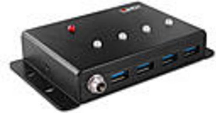 Image du produit Lindy 4 ports USB 3.0 Metal Hub 4 ports USB 3.0 supplémentaires (USB-B, 4 Ports)