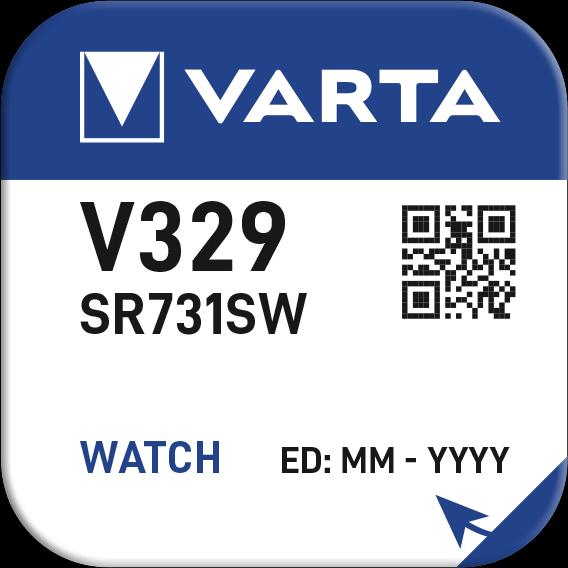 Actual product image Varta V329 / SR731SW - Uhrenbatterie (1 pcs., SR731, V329, 37 mAh)