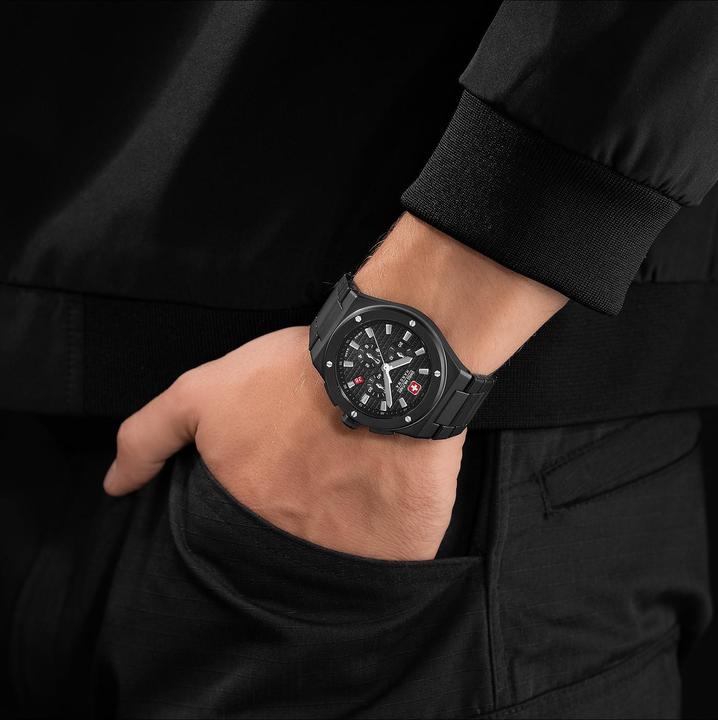 Produktbild Swiss Military Hanowa Herrenuhr (Uhr mit Schmuckstein, 43 mm)
