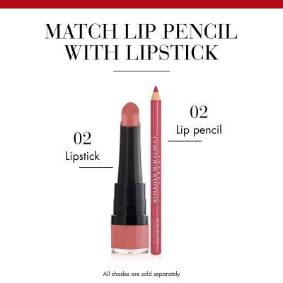 Actual product image Bourjois Rouge Velvet The Lipstick (02 Flaming)