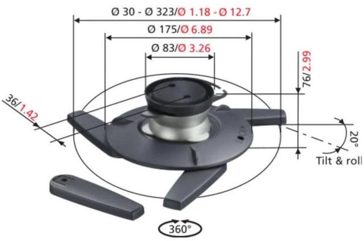 Productafbeelding Vogels Epc-6545 (Plafond)
