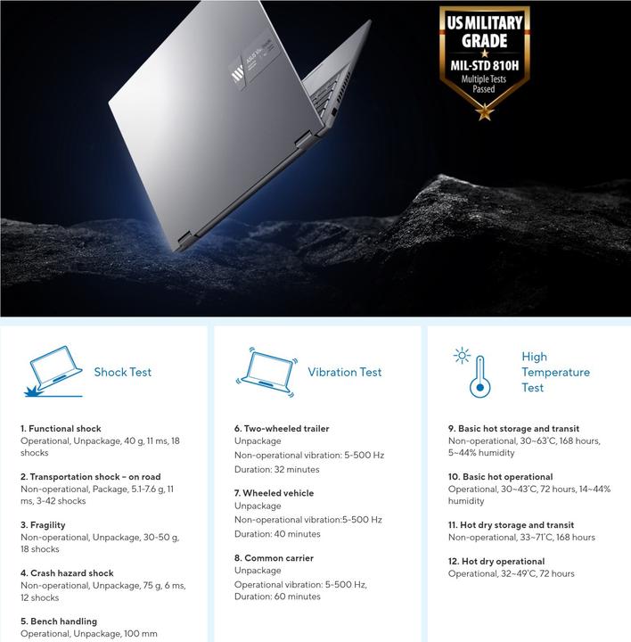 Produktbild ASUS Vivobook S14 Flip (14", Intel Core i7-13700H, 16 GB, 1000 GB, CH)