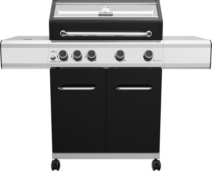 Immagine prodotto Grillfürst G410E barbecue a gas a 4 fuochi con bruciatore ad alta temperatura e griglie in acciaio (14 kW)