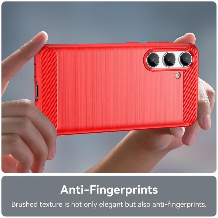 Produktbild Amazon Hülle für Samsung Galaxy S24 5G Schutz Handy Case Cover Carbon Etuis Bumper Neu (Samsung Galaxy S24+)