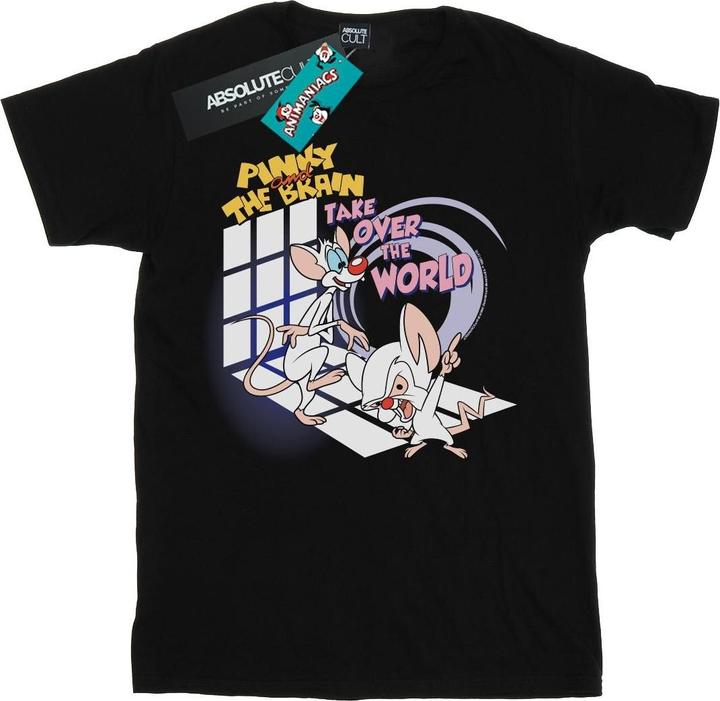Image du produit Universal Textiles - T-shirt PINKY AND THE BRAIN TAKE OVER THE WORLD - Femme (L)