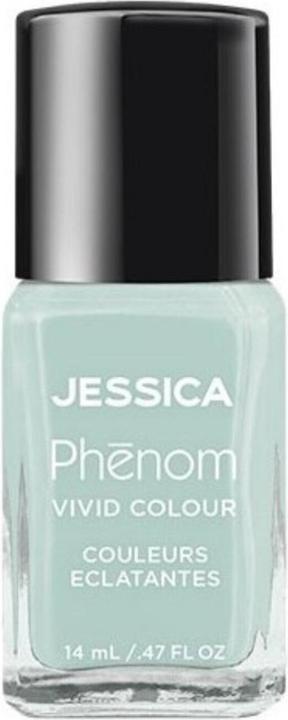 Jessica Phenom Vivid Colour Nail Polish Long-lasting Gel-like Nail Polish without UV Lights Celestia (Sky blue, Gel-Effect Nail Polish)
