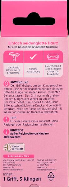 Energie-Label dm Balea Rasierhobel Purity