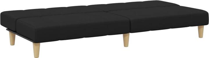 Image du produit VidaXL Canapé-lit 2 places avec repose-pieds Canapé-lit Lit de jour Noir Tissu