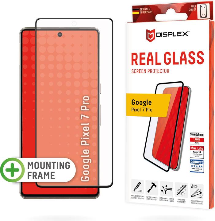 Actual product image Displex Real Glass, Full Cover Panzerglas (1 Piece, Google Pixel 7 Pro)
