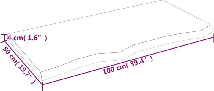 Actual product image VidaXL Emerald (100 x 50 x 4 cm)