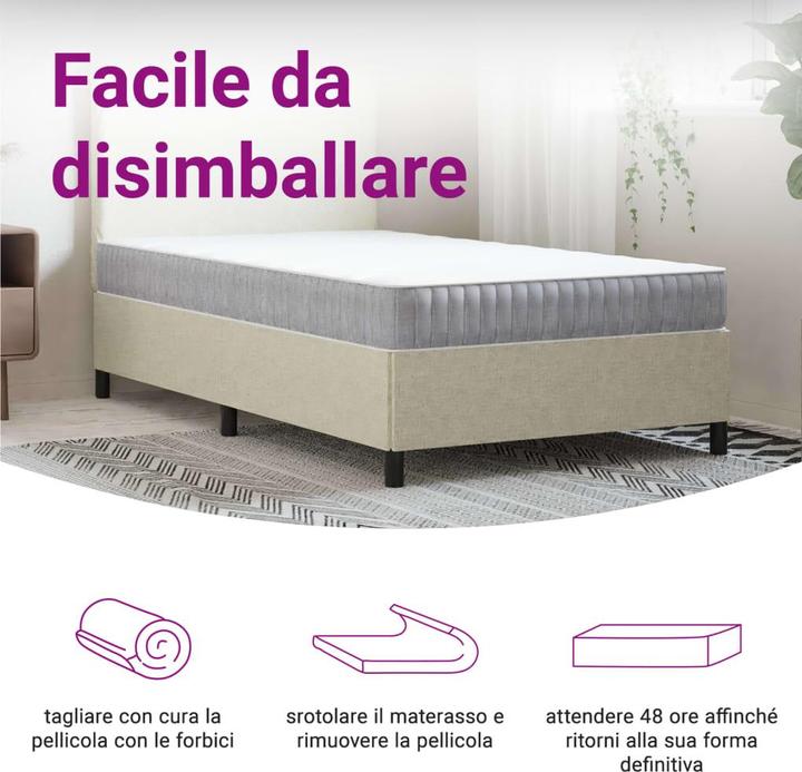 Actual product image VidaXL Jeronima (100 x 220 cm, Spring core)