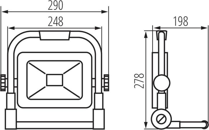 Produktbild Kanlux LED Aussenstrahler STATO Schwarz IP65 29223 (5250 lm, IP65)
