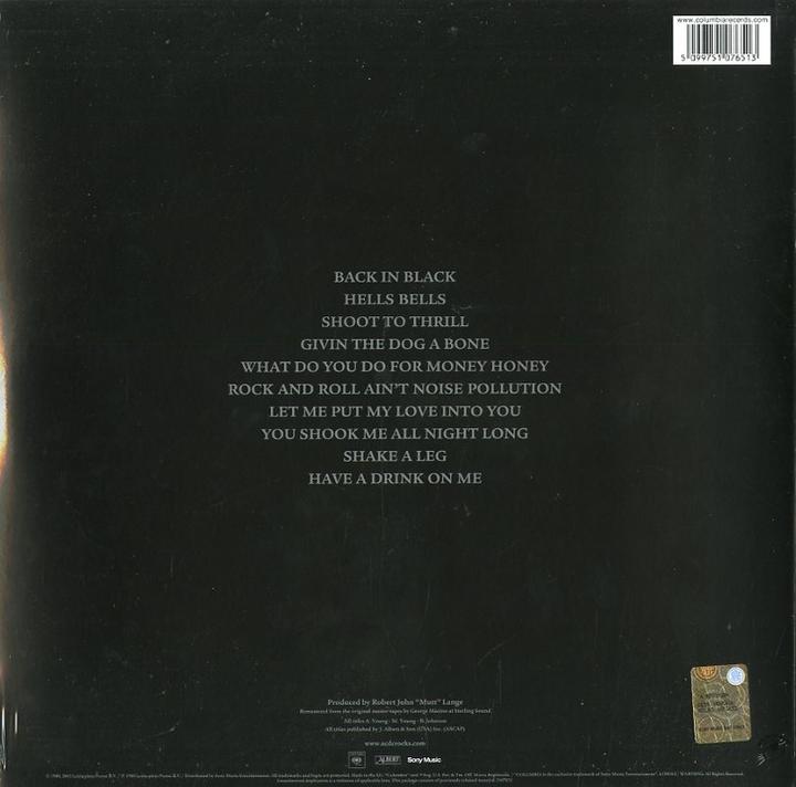 Actual product image Back In Black (AC/DC, 2009)