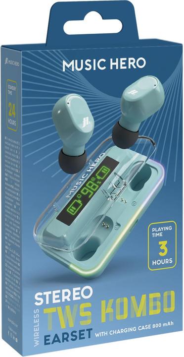 Image du produit SBS Ecouteurs TWS avec étui de chargement et écran LCD (3 h, Sans fil)