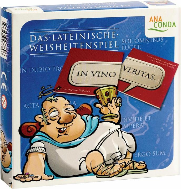 Actual product image In vino veritas The Latin wisdom game (German)