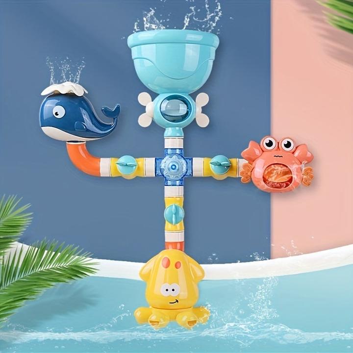 Immagine prodotto Activity Board Set di giochi per il bagno e l'acqua, linea bagno per bambini, 16 pezzi