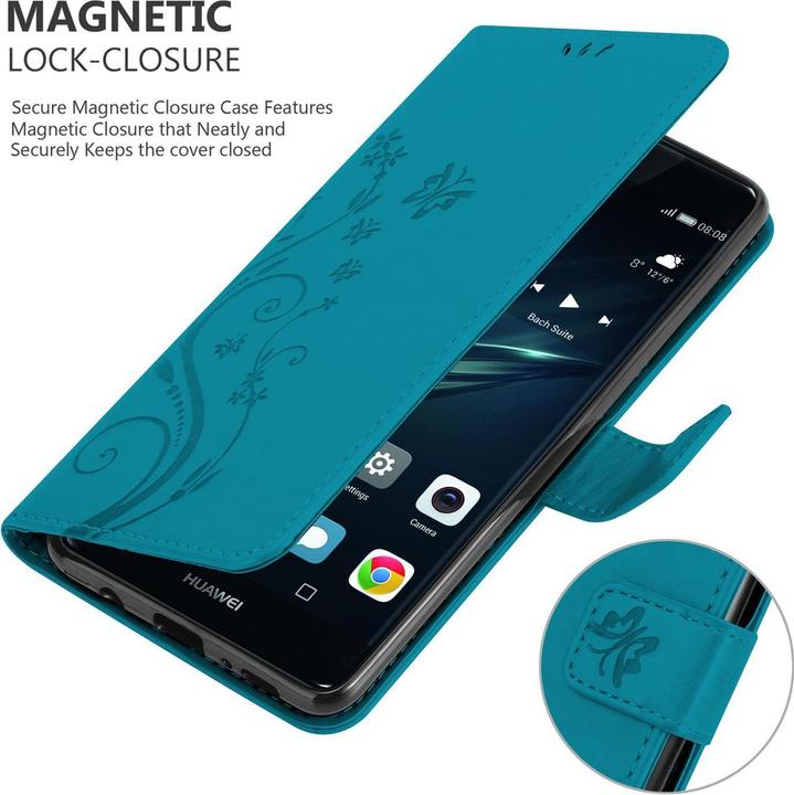 Productafbeelding Cadorabo Bloemen Boekomslag (Huawei P9)
