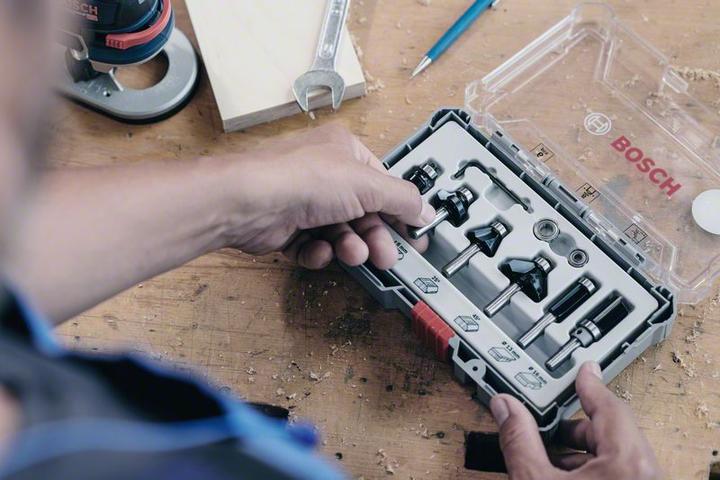 Immagine prodotto Bosch Professional Zubehör Set di frese per bordi. Attacco da 8 mm. 6 pezzi