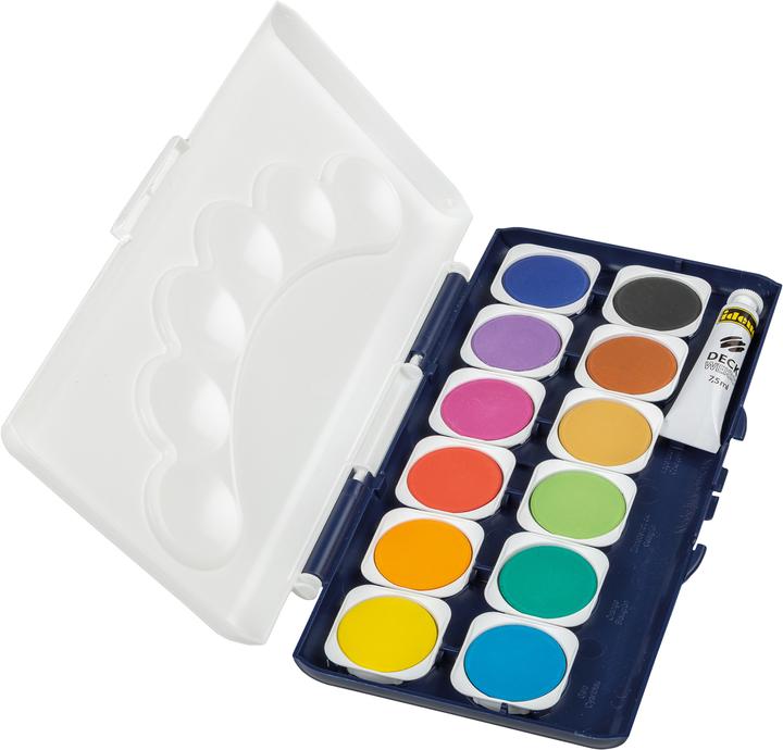 Actual product image Idena Opaque Ink Box 12s 1 Tube Opaque White (Multicoloured, 7.50 ml)