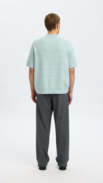 Produktbild Selected Homme Textured Polohemd aus Strick (L)