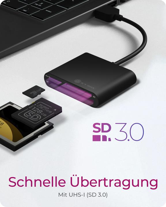 Image du produit Icy Box IB-CR301-U3, USB3.0 Multi-Card (USB 3.0)
