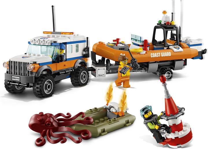 Actual product image LEGO Off-road vehicle with lifeboat (60165, LEGO City)