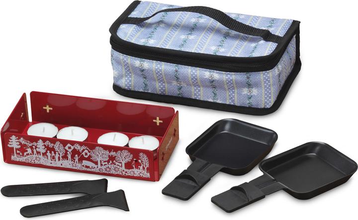 Actual product image Trisa Tealight Raclette Explore the Alps Red