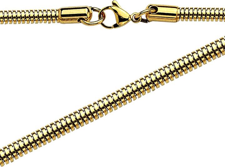 Actual product image Star Piercing Gold-plated round chain (Surgical steel 316L, without brass)