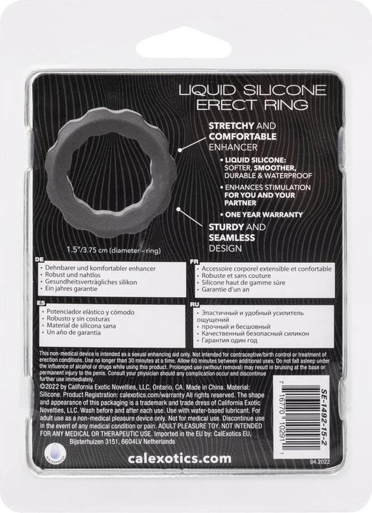 Actual product image CalExotics California Exotics Alpha Erect Ring Grey (3.75 cm)
