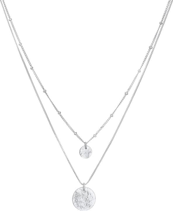 Elli Layer, Organic, Plättchen (925er Sterling Silber, 40 cm)
