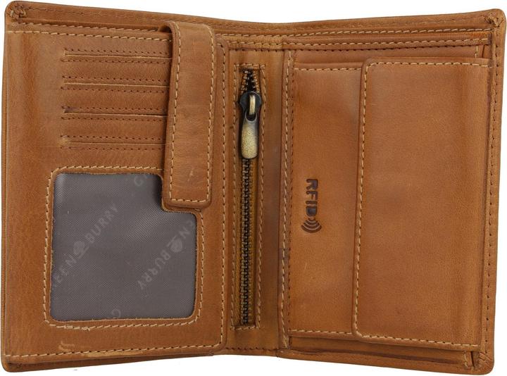 Produktbild Greenburry Tornado Geldbörse RFID Schutz Leder 10 cm