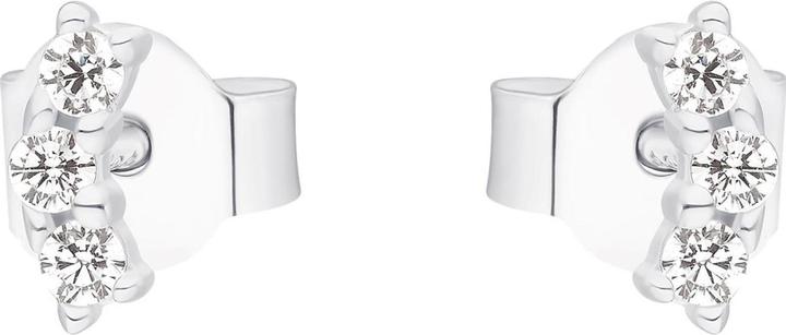 Image du produit S.Oliver Boucles d'oreilles pour femmes, argent 925 Sterling, zirconium (synth.) (Argent 925)