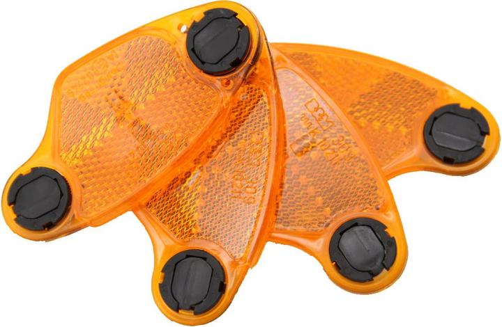 Actual product image Busch & Müller Spoke reflectors with clip - orange