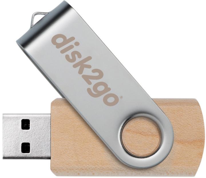 Actual product image Disk2go Wood (32 GB, USB-A, USB 2.0)