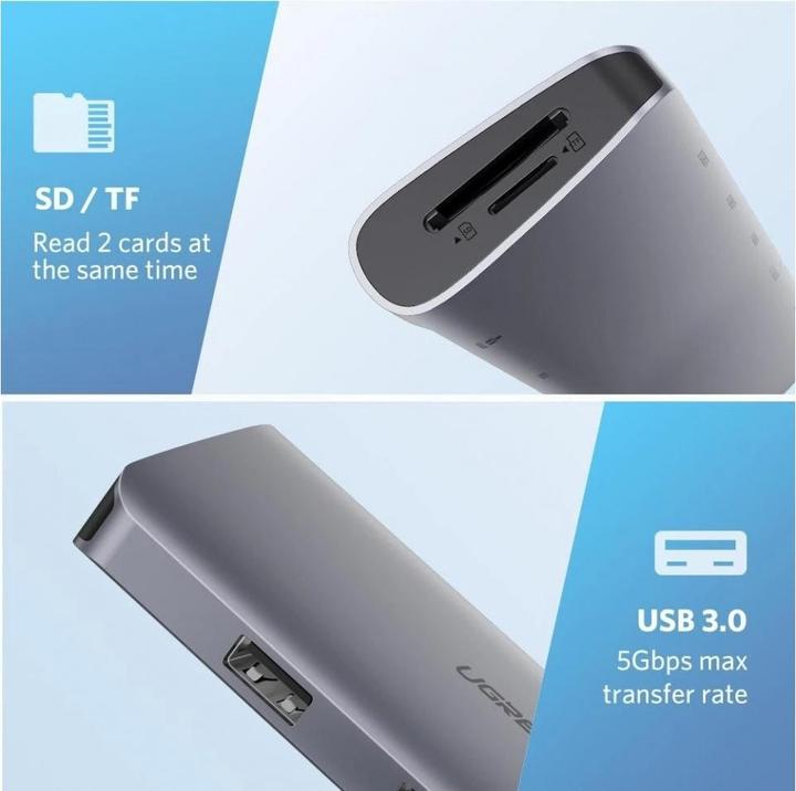 Produktbild Ugreen 9 in 1 Hub (USB-C, 9 Ports)