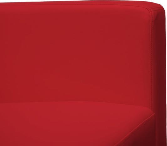Immagine prodotto Mendler Divano a 3 posti Divano Loungesofa Lille, pelle/imitazione pelle rosso (3 posti)