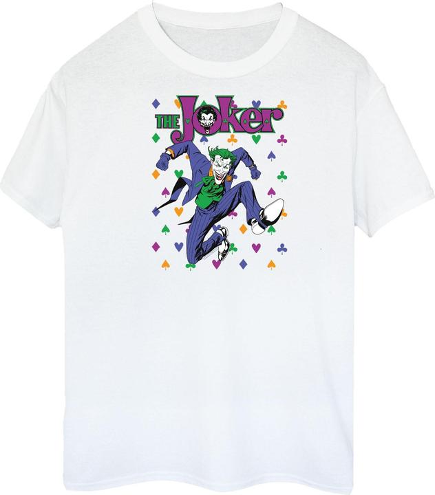 Batman Joker Karten Sprung Baumwolle Boyfriend TShirt