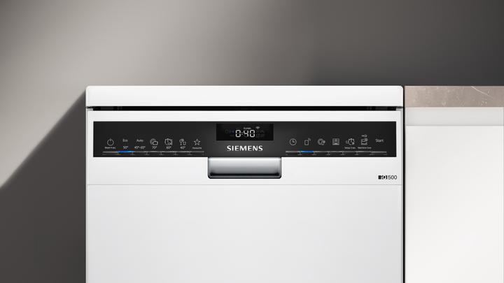 Actual product image Siemens iQ500, Freestanding dishwasher, 45 cm, White, SR25ZW10ME