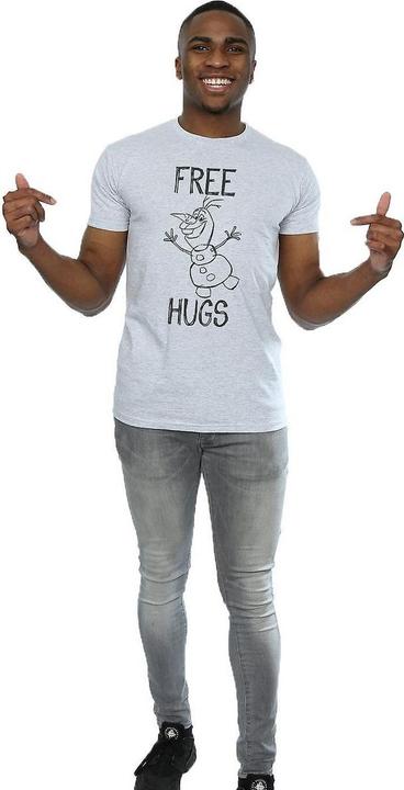 Immagine prodotto Disney Frozen Maglietta Uomo Free Hugs Olaf Heather (XL)