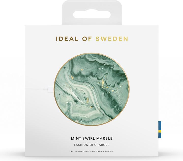 Actual product image iDeal Of Sweden Universal Charger Mint Swirl Marble (10 W)