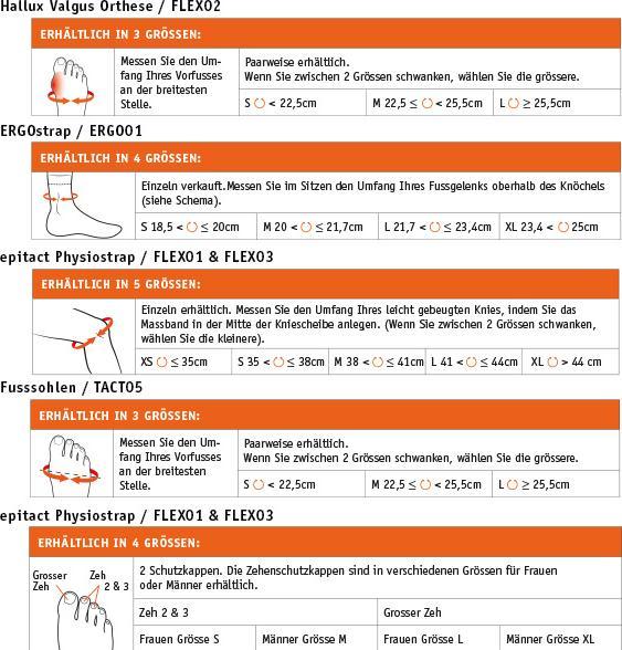 Valori nutrizionali e ingredienti Epitact Cavigliera Sport ERGOstrap XL 23,4-25cm (XL)