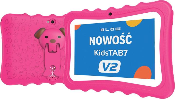 Blow Tablet KidsTAB7 V2 4/32GB różowe etui 2MP (7", 32 GB, Pink)