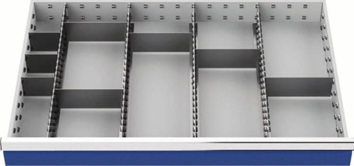 Produktbild HP Autozubehör Schubladenunterteilungsmaterial Fronthöhe 150 mm 4 Längs-/8 Querteiler (20 cm, 16 cm)