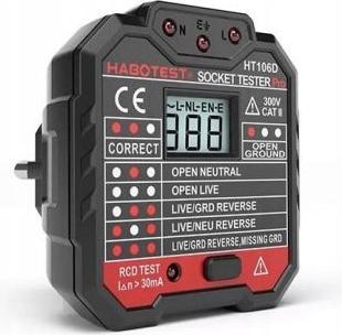 Produktbild Habotest HT106D Steckdosentester (CAT II 300V)